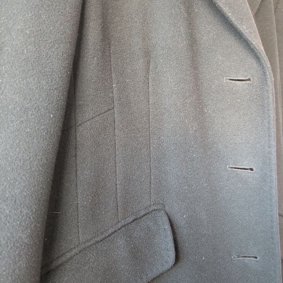 Ann Taylor Black Coat with Purple Lining - Picture 6 of 8